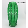 Vase en verre en forme de cactus